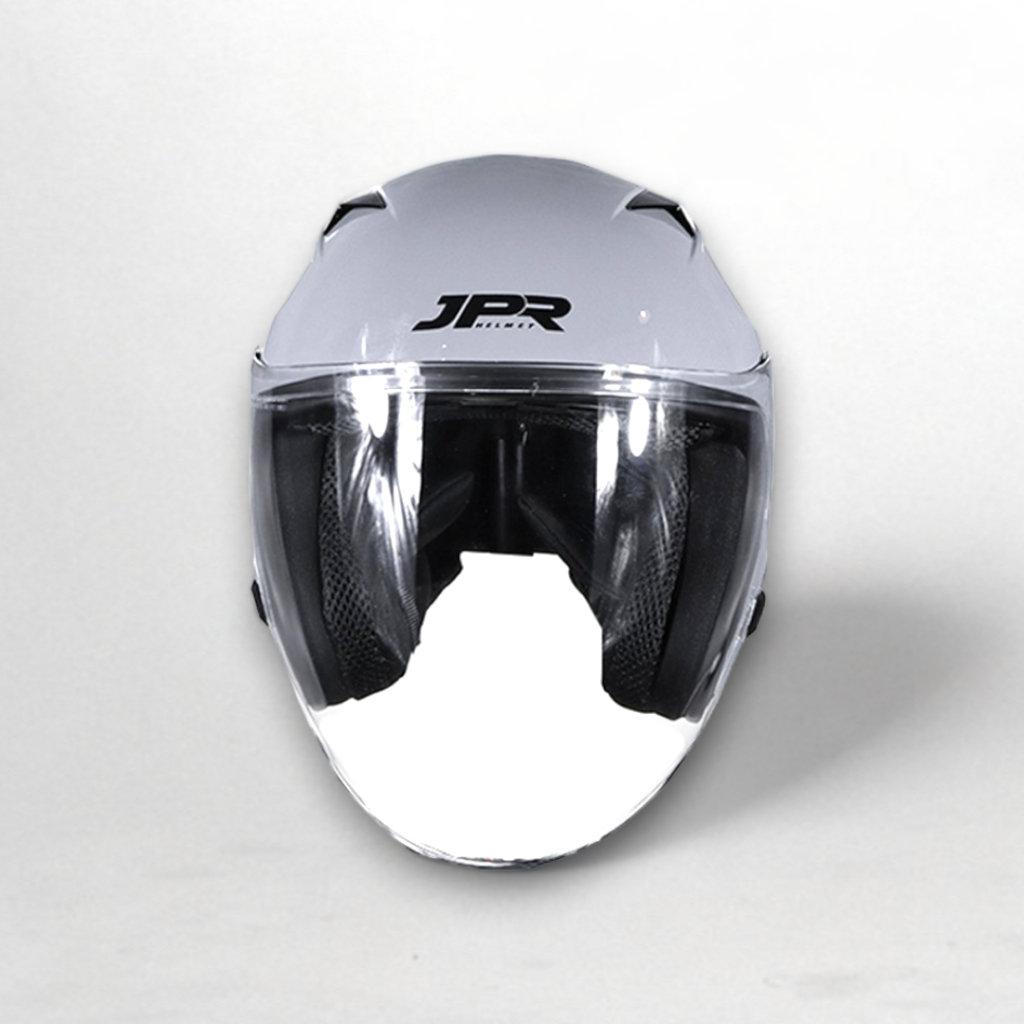 Jual Helm JPR RR15 Solid GREY GLOSSY Helm Half Face SNI | Shopee Indonesia