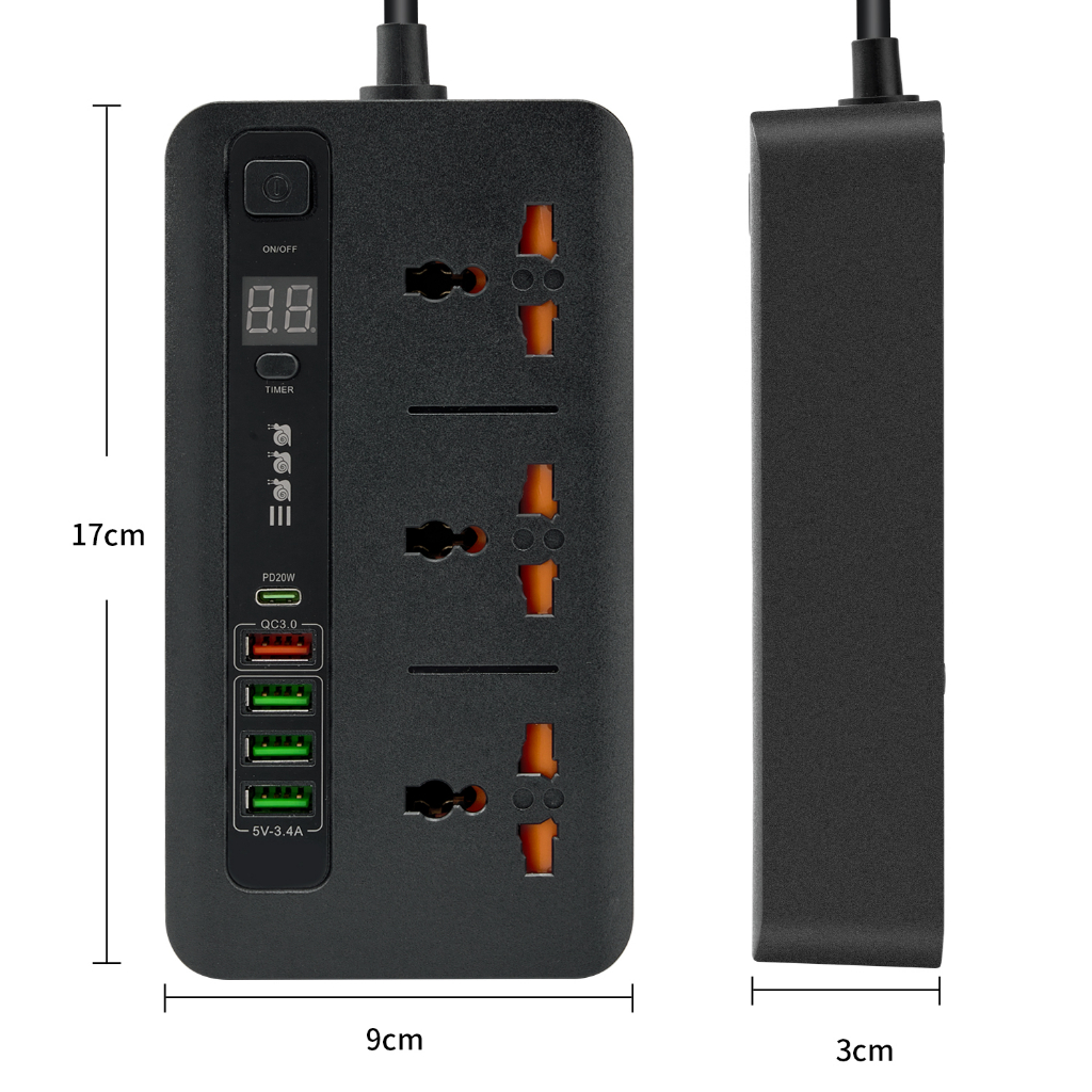 Jual Power Socket Travel Set Timer Charger Colokan Listrik Home Plug ...