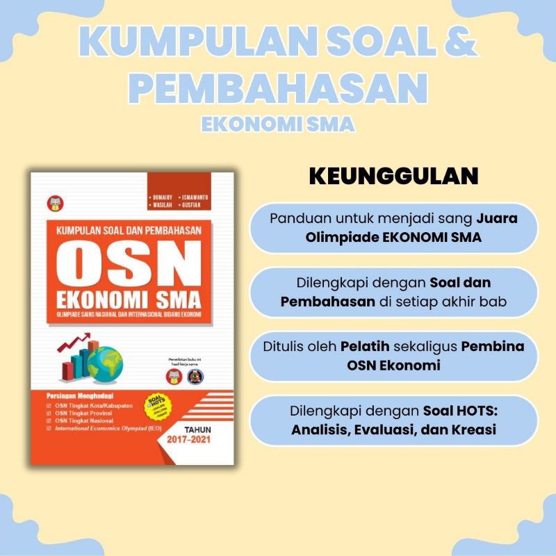 Jual BUKU KUMPULAN SOAL DAN PEMBAHASAN OSN/OLIMPIADE EKONOMI TINGKAT ...