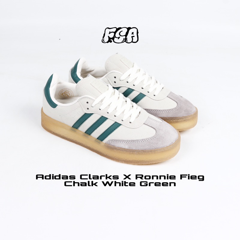 Ronnie Fieg Clarks adidas Samba White/Green 27cm ID7297-