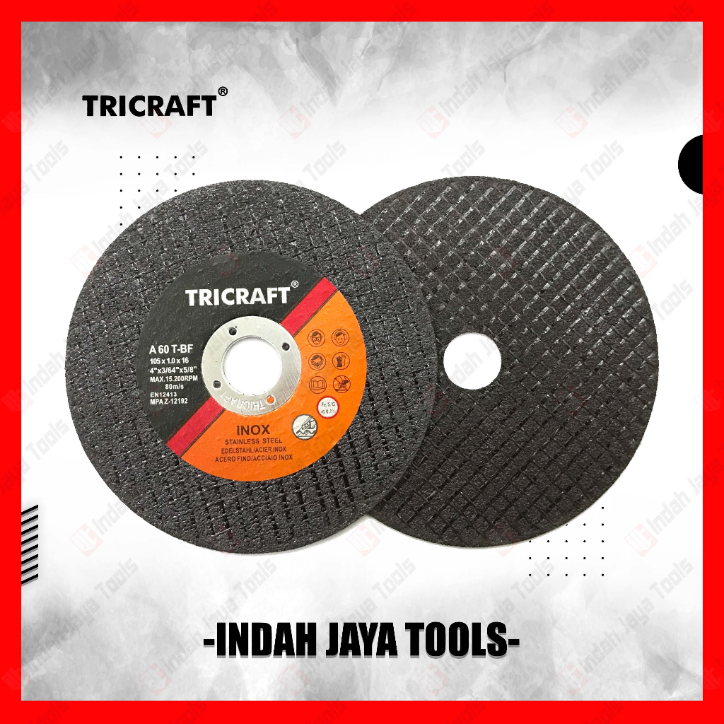 Jual TRICRAFT Batu Potong Besi 4 x 1.2 Cutting Wheel 4 inch Gerinda ...