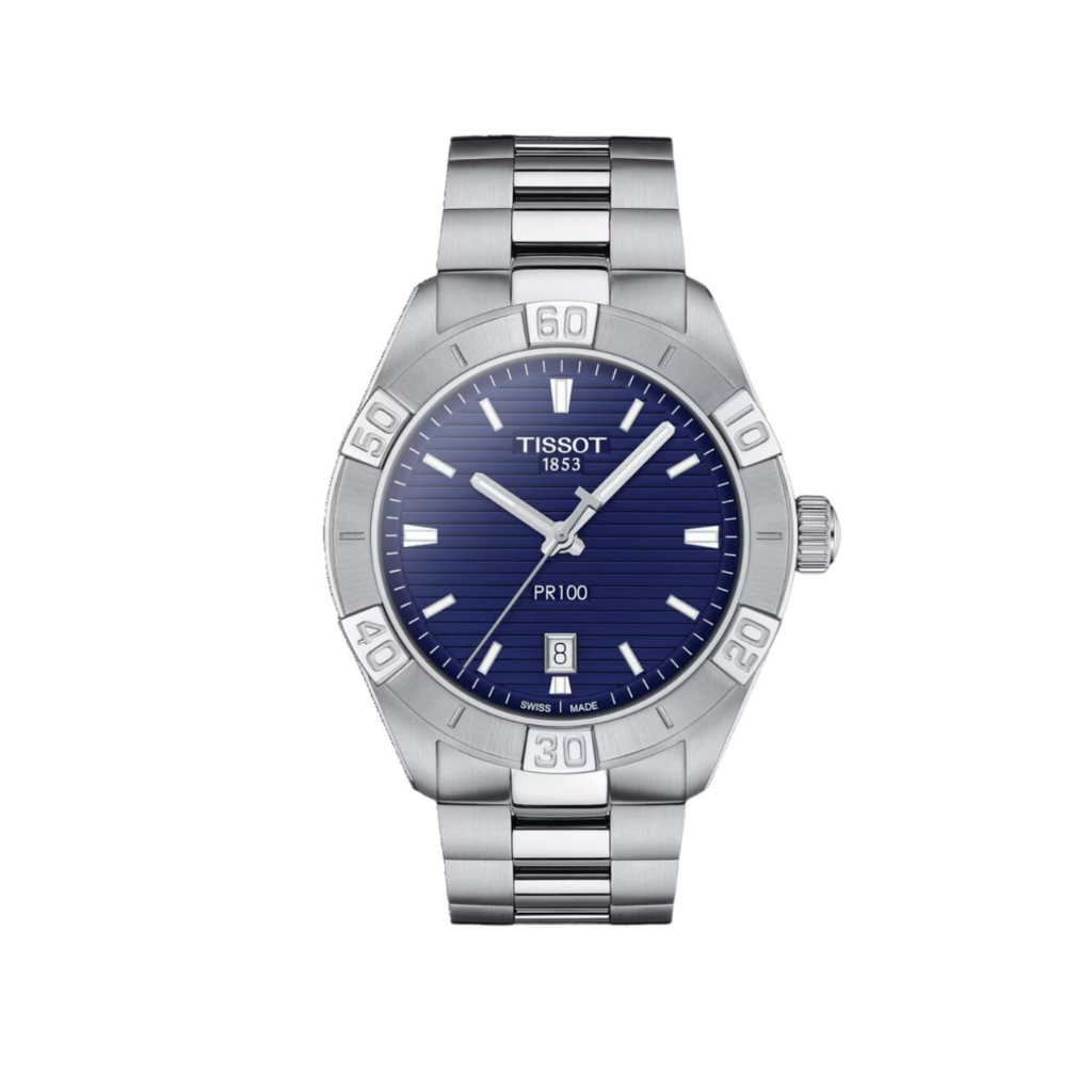 Tissot PR 100 Sport Blue Dial 42mm Jam Tangan Pria T1016101104100