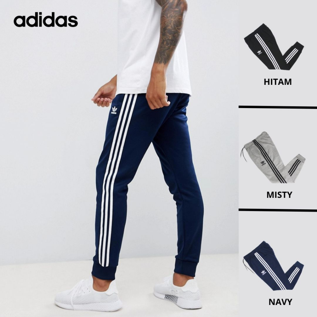 Celana Training Jogger Pants Adidas Grade Ori Warna Hitam
