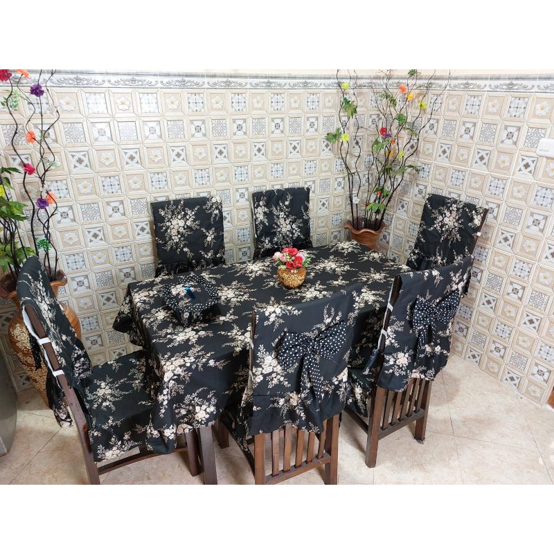 Jual Sh Dining Set Kursi Sandaran Kursi Murah Set Meja Makan Taplak Meja Gkm Sarung Kursi Meja