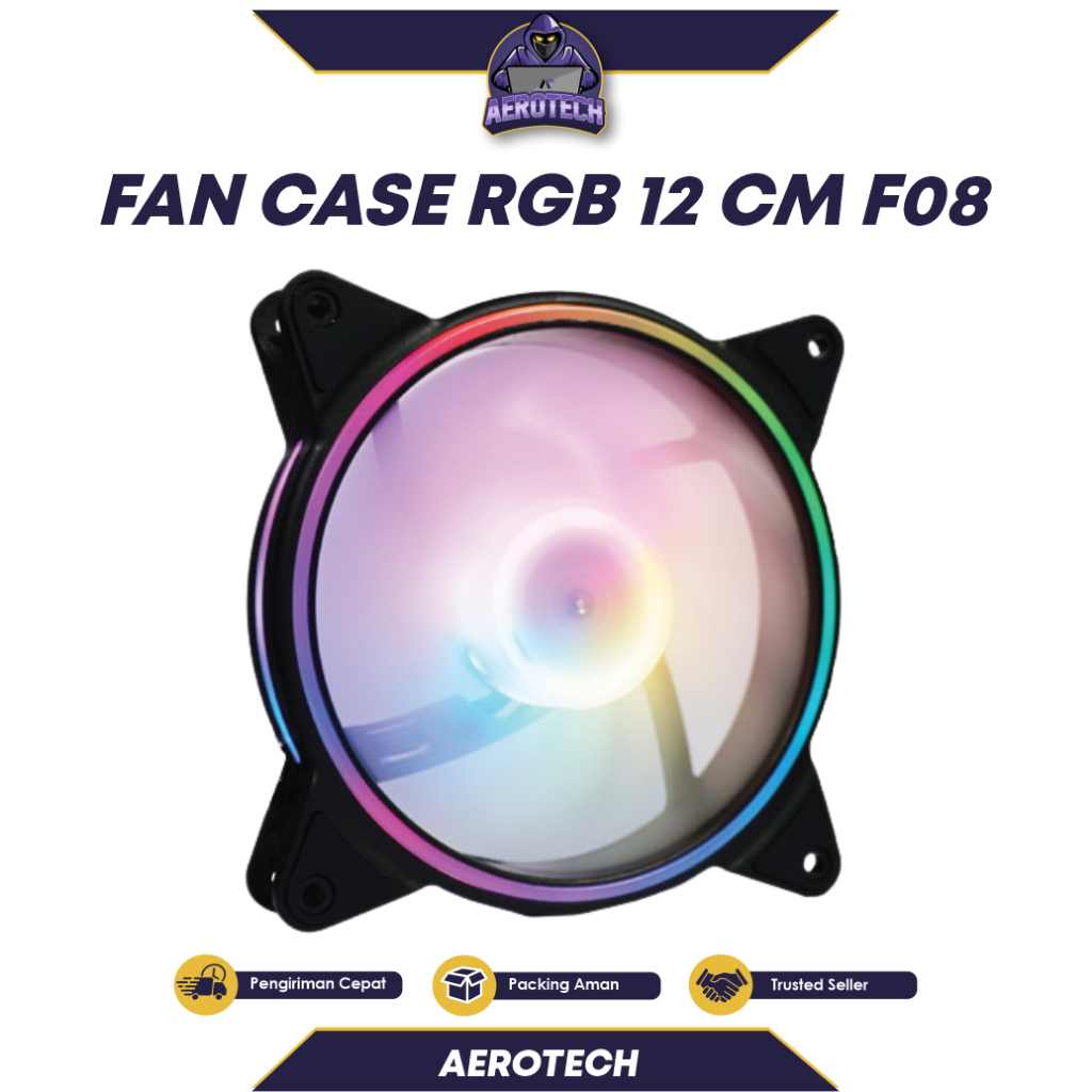 Jual Fan Case Pc Static Color Led Mm Fan Casing Rgb Cm Shopee Indonesia