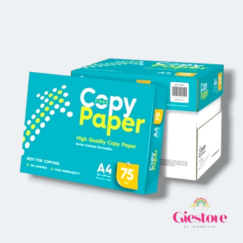 Jual Paper One / SIDU / Kertas HVS Putih A4 75gr / 1 Rim / 1 Box ...