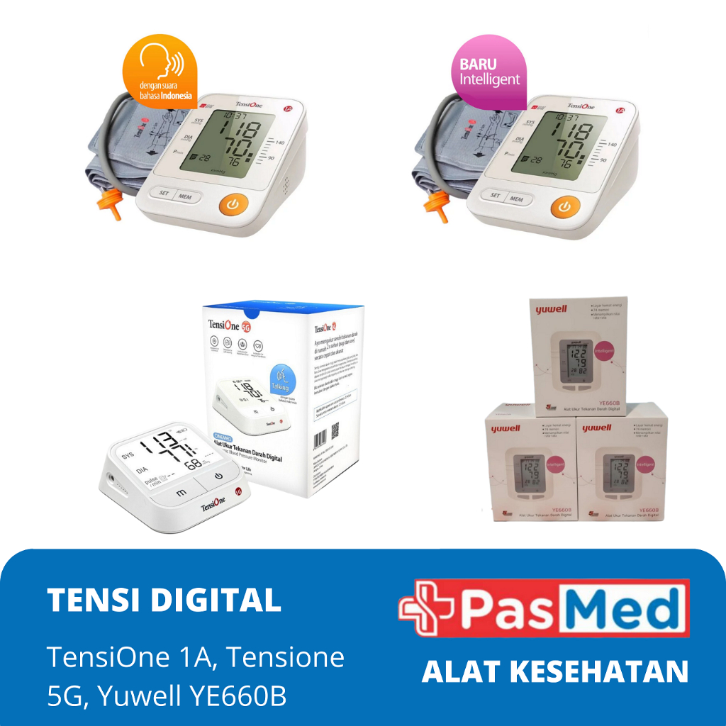 Jual Tensimeter Digital Onemed Alat Ukur Tekanan Darah Tensione Suara