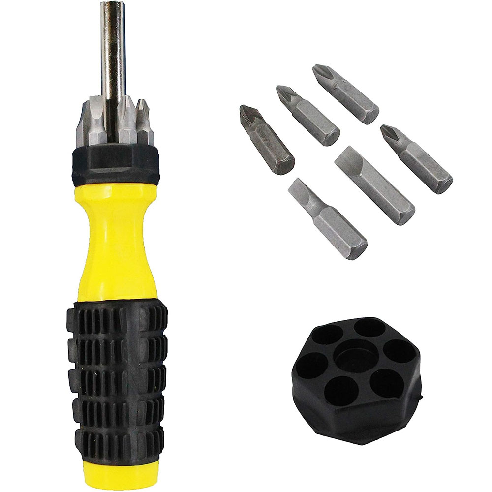 Jual Obeng Set Mata Obeng +- Obeng Besar OB611 - Obeng Set Anti Slip ...