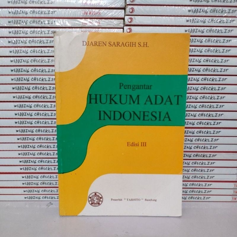 Jual Buku Obral Murah - Buku Pengantar Hukum Adat Indonesia Edisi 3 ...