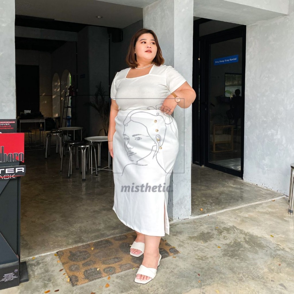 Jual Ava Skirt/ Rok Big Size/ Rok Jumbo/ Rok Scuba Big Size/ Rok Scuba ...