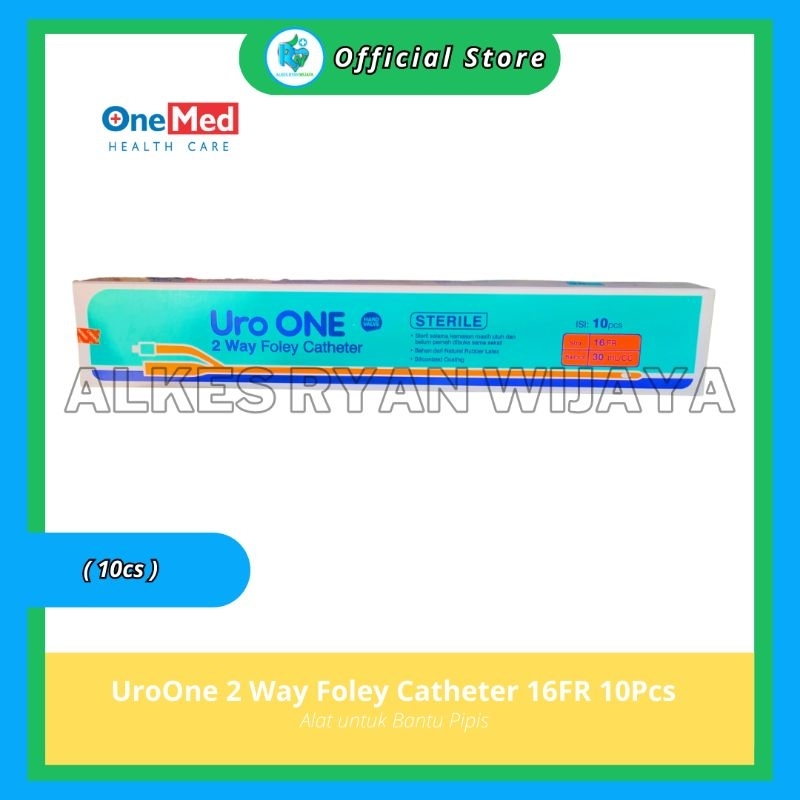 Jual Uro One OneMed Foley Catheter 16FR 2 Way BOX ( 10Pcs ) | Shopee ...