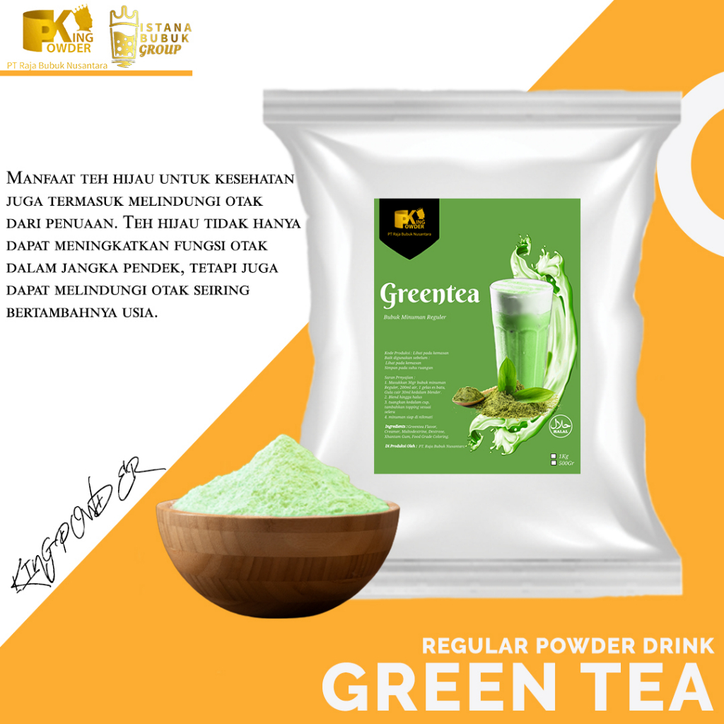 Jual Bubuk Minuman Rasa Green Tea (Regular) | Shopee Indonesia