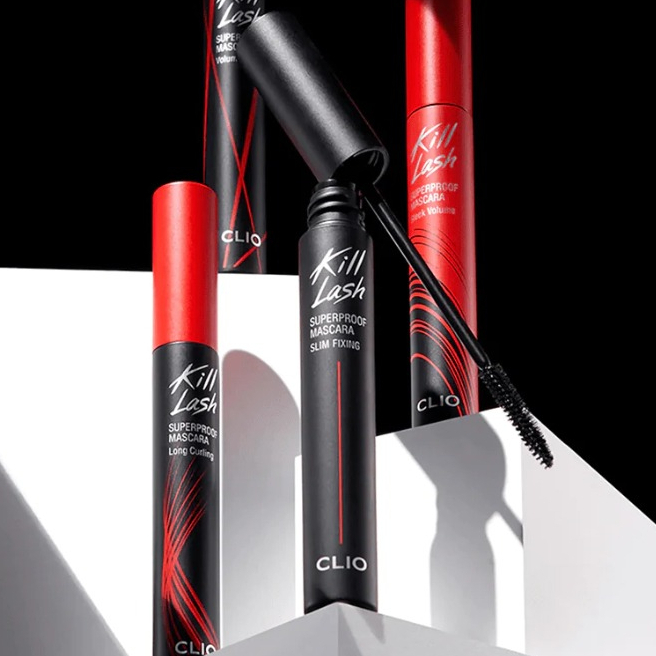 Jual Clio Kill Rush Super Proof Mascara Long Curling Brown Korean ...