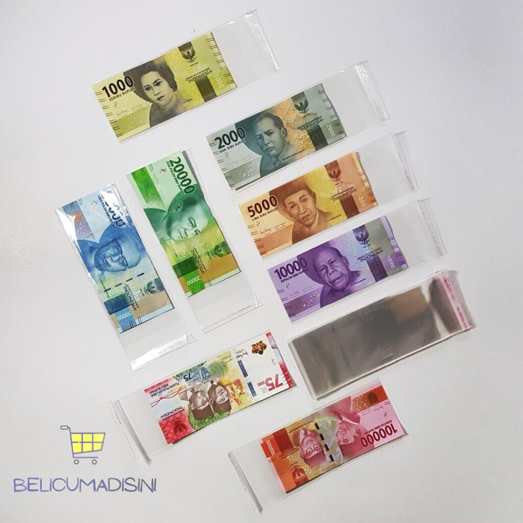 Jual (PER LEMBAR) Plastik OPP Uang 7 x 15 cm / Money Buket Bouquet ...