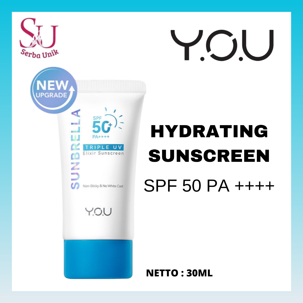 Jual You Sunbrella Triple UV Elixir Sunscreen SPF 50+ PA++++ 30ml ...