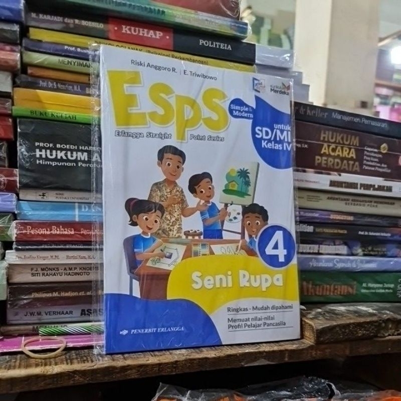 Jual Esps Seni Rupa kelas 4 SD Kurikulum Merdeka BY ERLANGGA | Shopee
