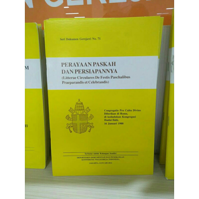 Jual Seri Dokumen Gerejawi No. 71 - Perayaan Paskah Dan Persiapannya ...