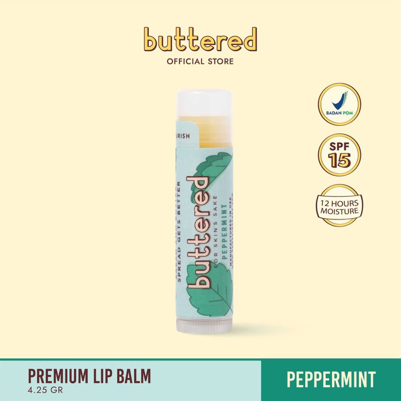 Jual BUTTERED Premium Lip Balm SPF 15 | Lanosalve Multipurpose Balm ...