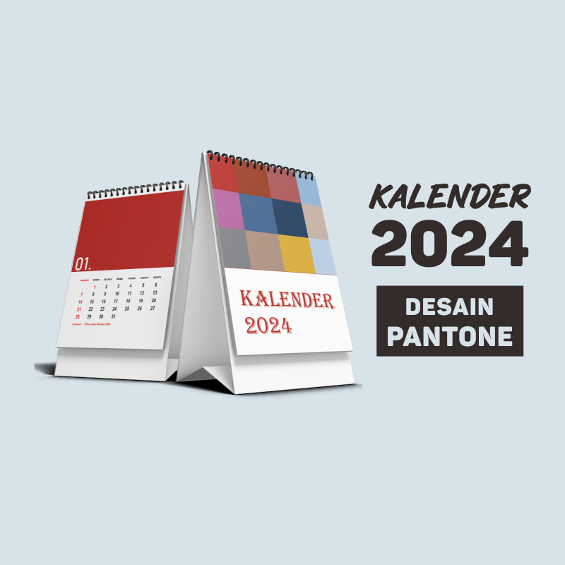 Jual Kalender Meja Aesthetic Pantone Tahun 2024 Shopee Indonesia 