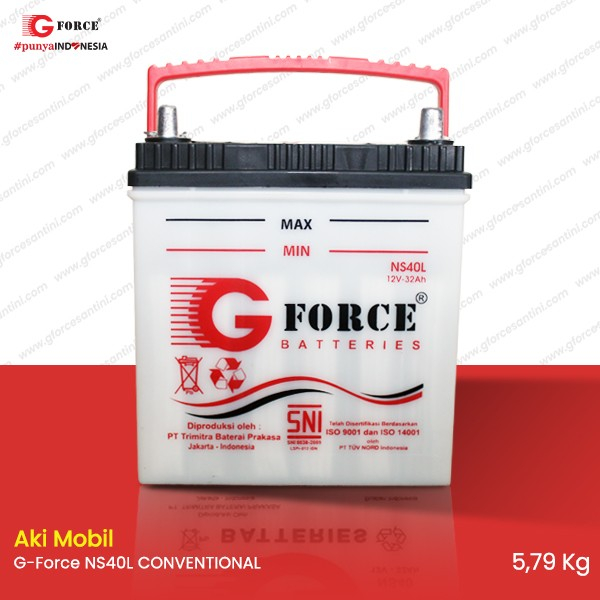 GFORCE NS40 - 32B20R / NS40L - 32B20L (32Ampere) - Aki Basah