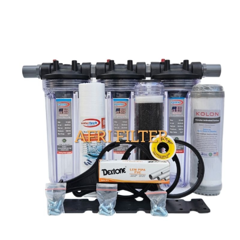 Jual Paket Filter Air 3 Tahap Zat Berbesi (EUGEN Clear 10