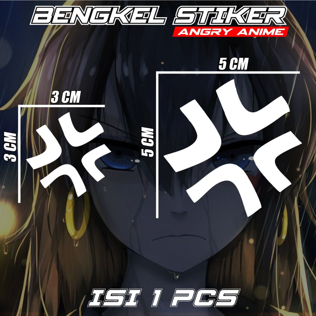 Jual STIKER VARIASI MOTOR KEREN CUTTING ANIME EFEK MARAH ANGRY NGAMUK ...