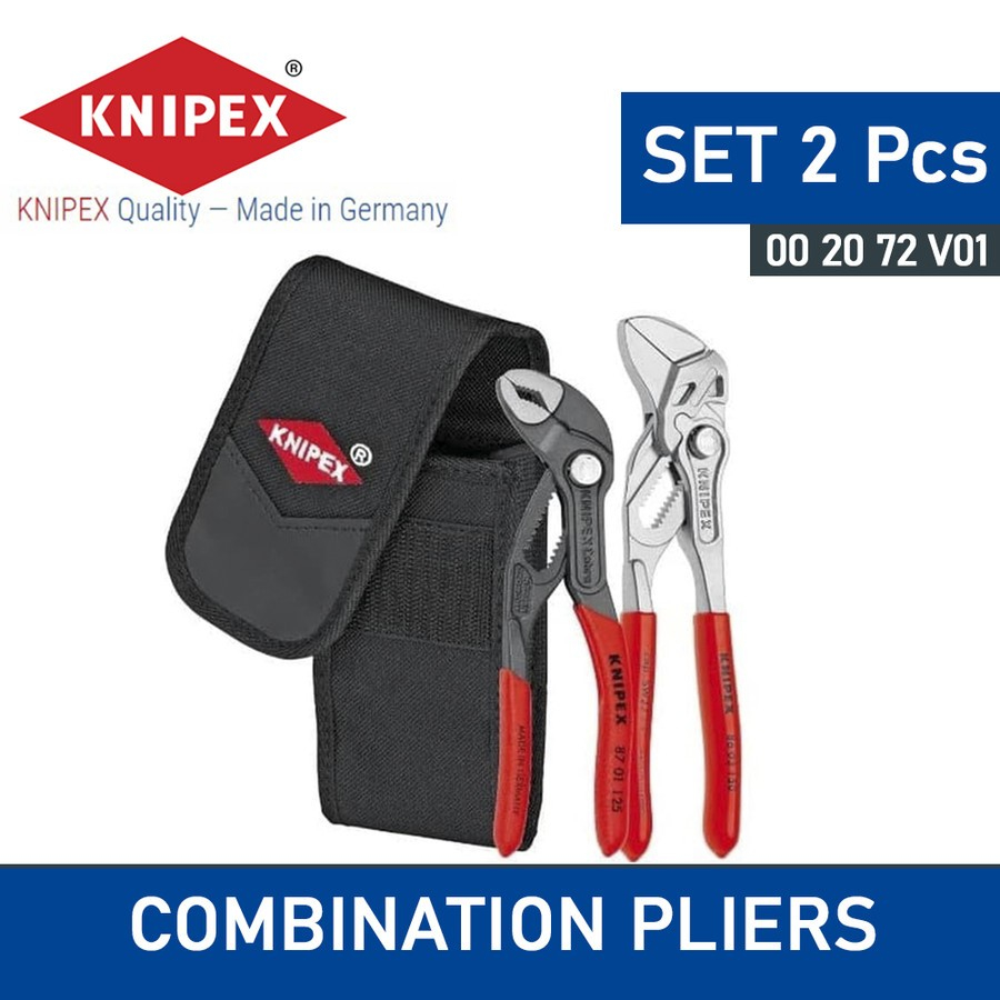 Jual Tang Set / Kunci Pipa Set 00 20 72 V01 Knipex Mini Pliers Set 2