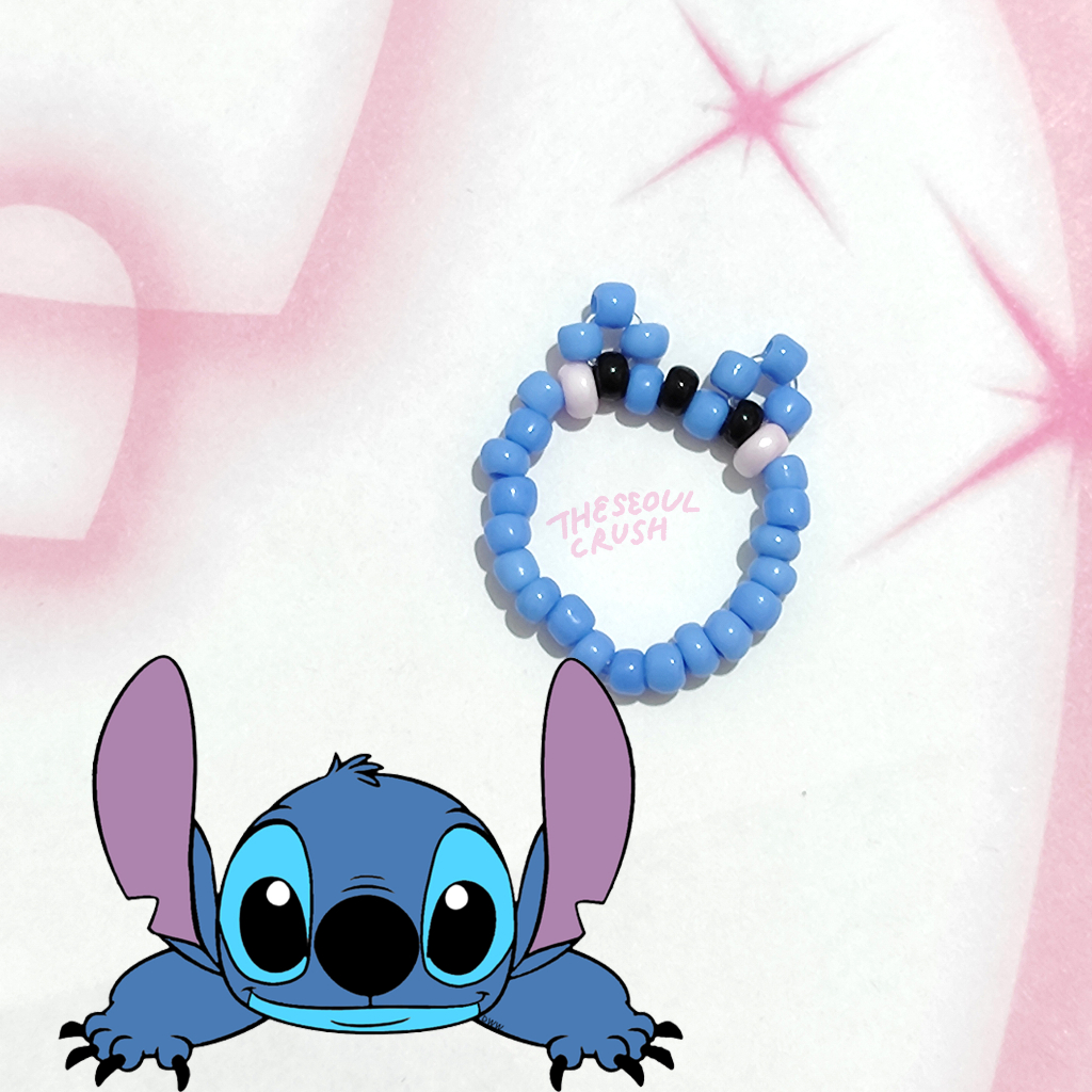 Jual lilo & stitch bead rings — cincin manik disney lucu aesthetic ...