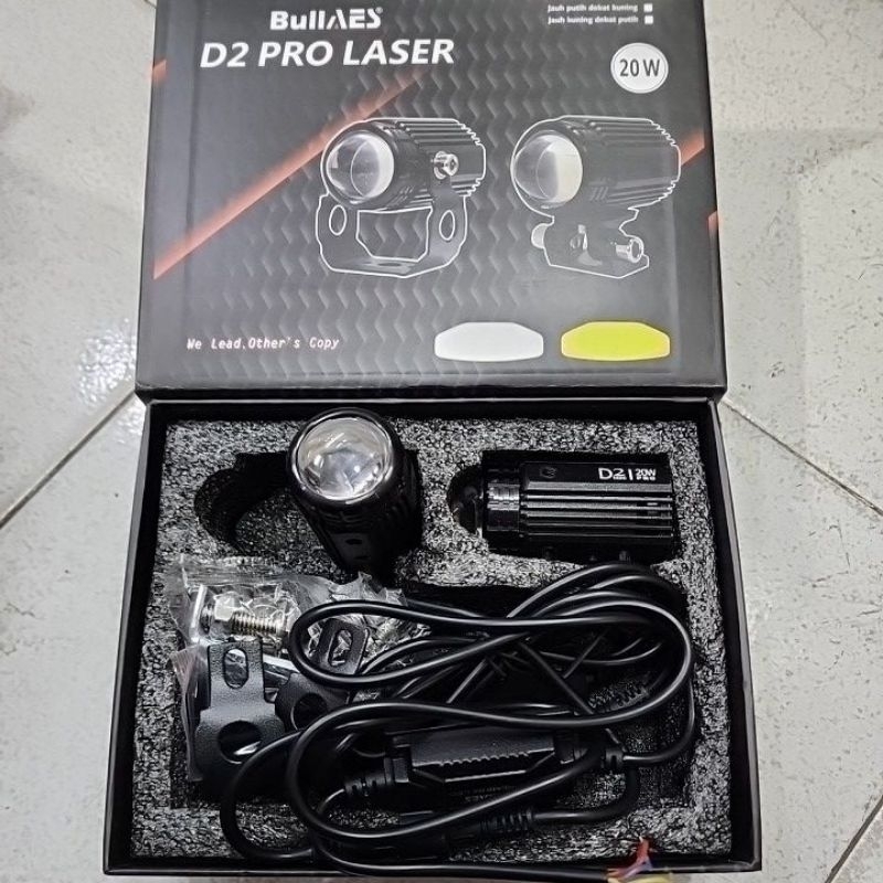 Jual LAMPU LASER D2 BULLAES ORIGINAL 100% 2 WARNA PUTIH KUNING | Shopee ...