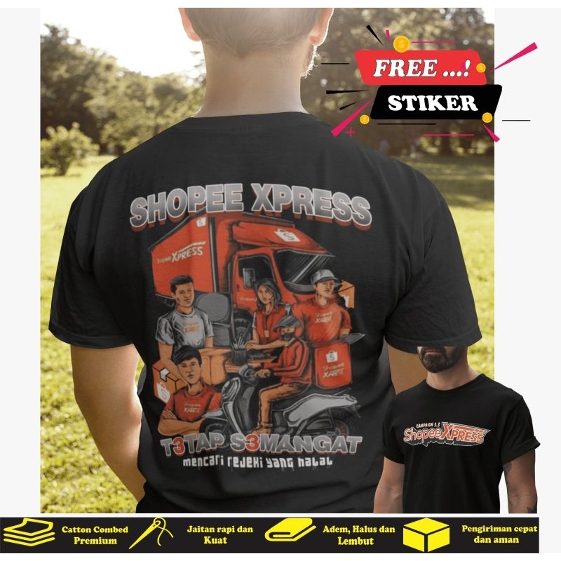 Jual Kaos T Shirt Pria Keren Kurir Spx Campaign 3 3 Lengan Panjang Dan