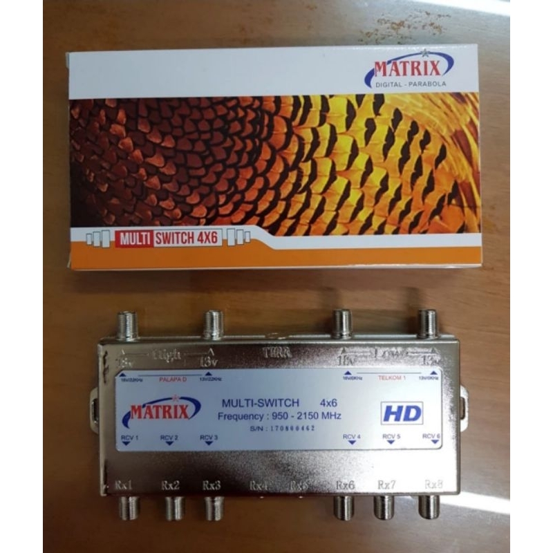 Jual multiswitch 4x6 ( 2lnbf 6 receiver atau 6tv) | Shopee Indonesia