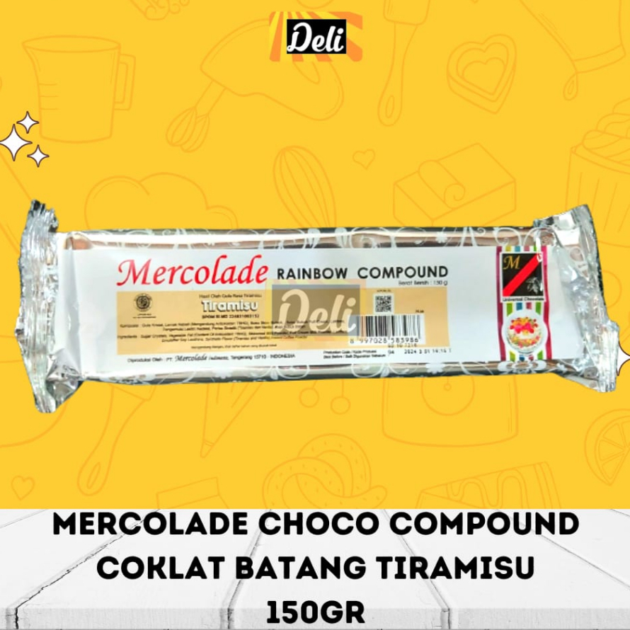 Jual Mercolade Choco Compound Coklat Batang 150gr Aneka Varian | Shopee ...