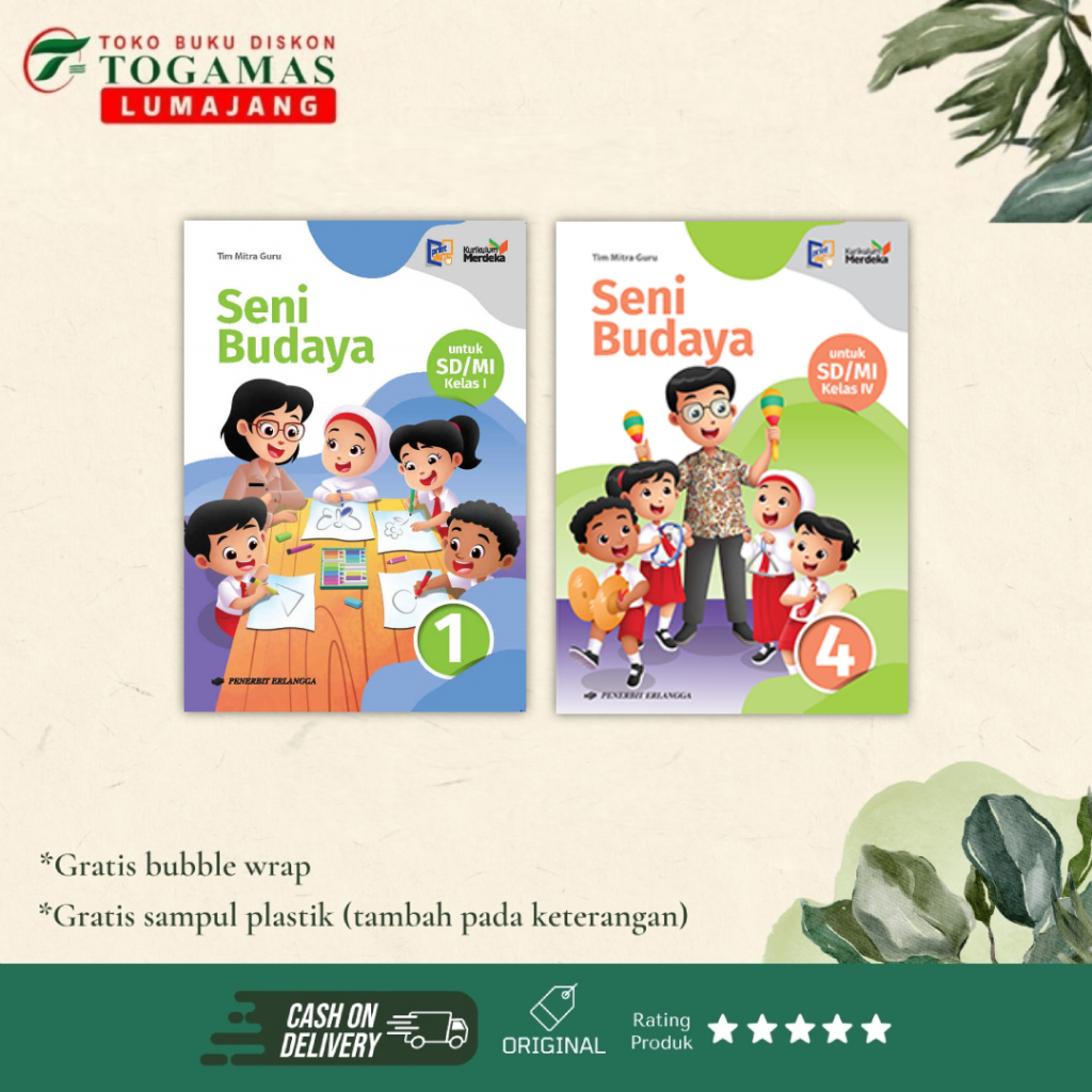 Jual Buku Pelajaran Seni Budaya SD/MI Kurikulum Merdeka - Erlangga ...