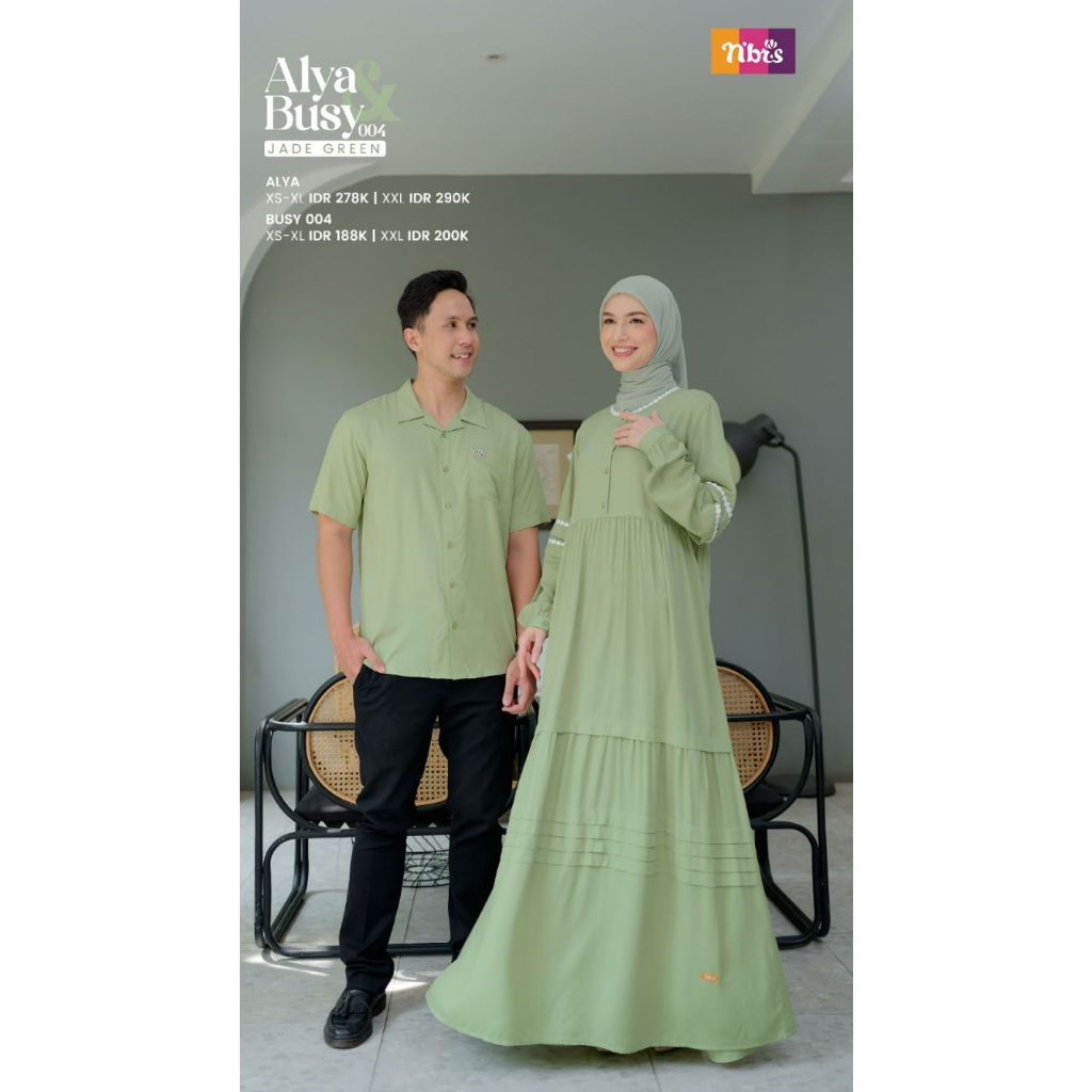 Jual COUPLE NIBRAS GAMIS ALYA DAN NBRS BUSY 004 TERBARU Shopee Indonesia