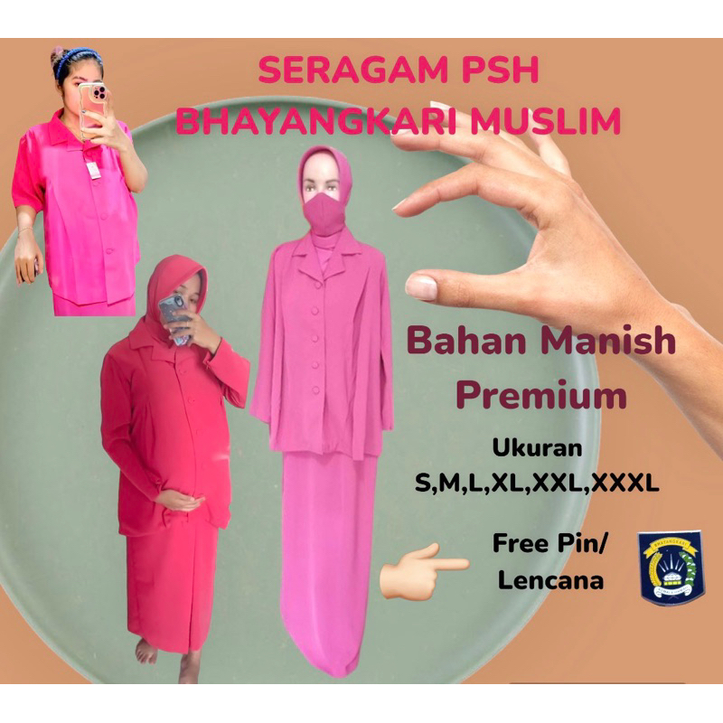 Jual SERAGAM PSH MUSLIM DAN PENDEK BUMIL BHAYANGKARI | Shopee Indonesia