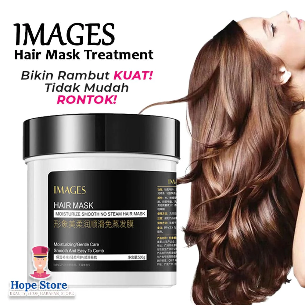 Hope Store - Images Hair Mask Smoothing Keratin 500g Perawatan Rambut Rusak & Anti Kusut | AutoStock
