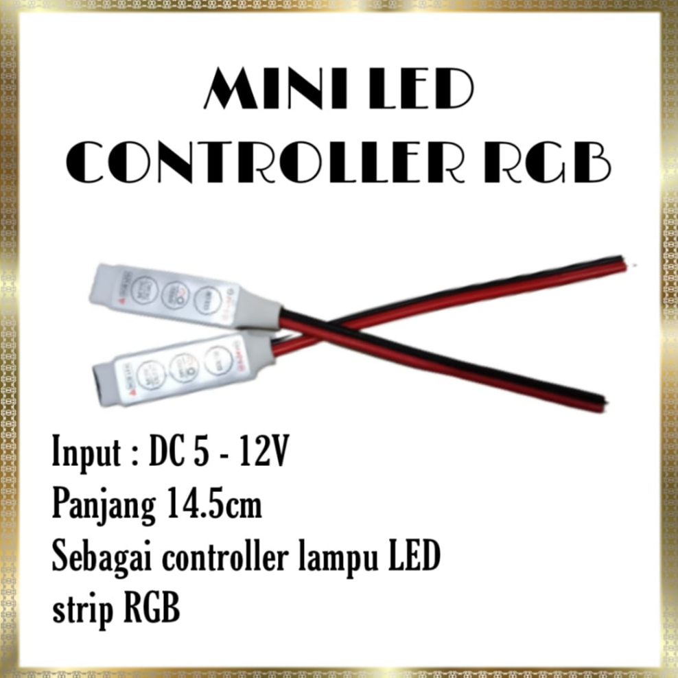 Jual (2pcs) CONTROLLER LAMPU LED STRIP RGB mini led controller rgb ...