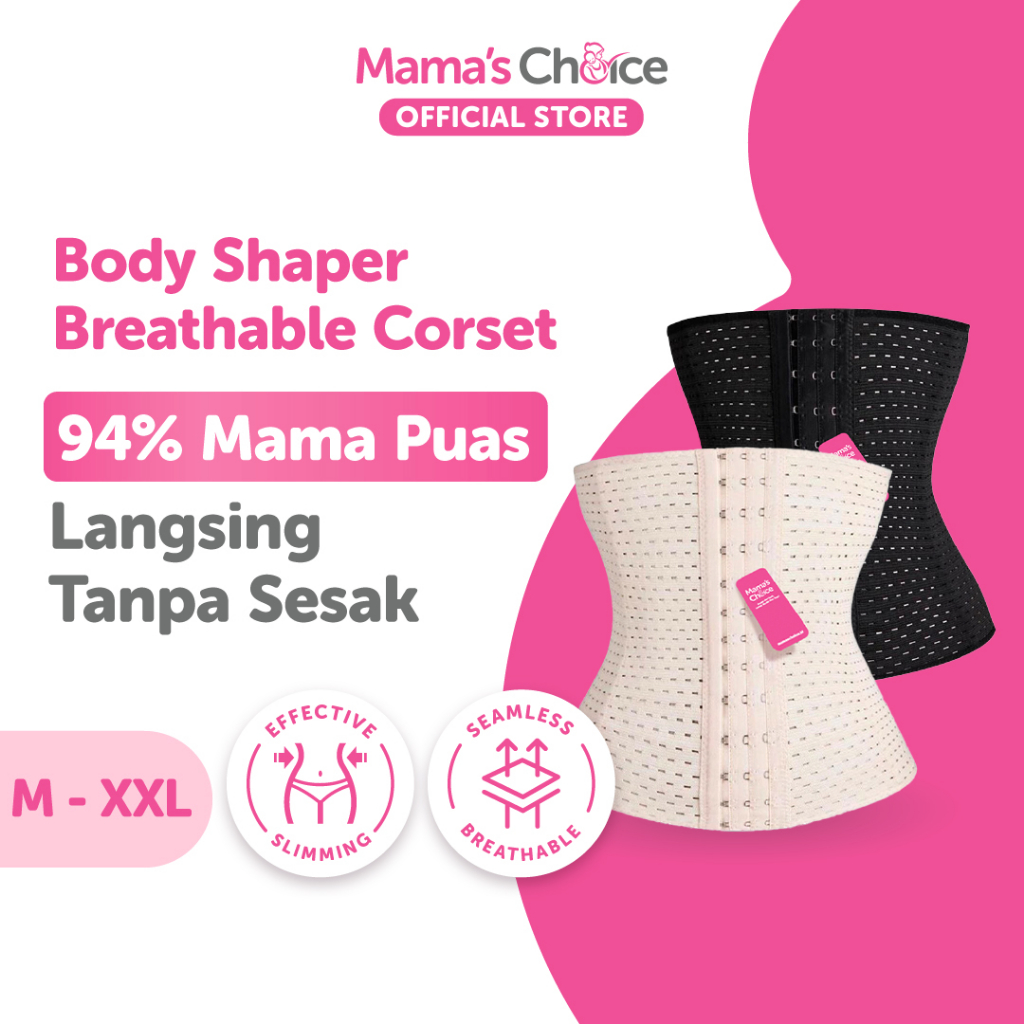 [SEWA] KORSET MAMAWAY Corset Nano Bamboo Postnatal Korset Melahirkan (1  bulan)