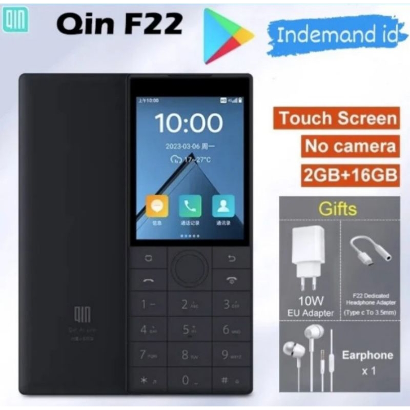 Jual Qin F22 Tanpa Kamera Android Non Camera Hp Keypad Layar Sentuh 2GB ...