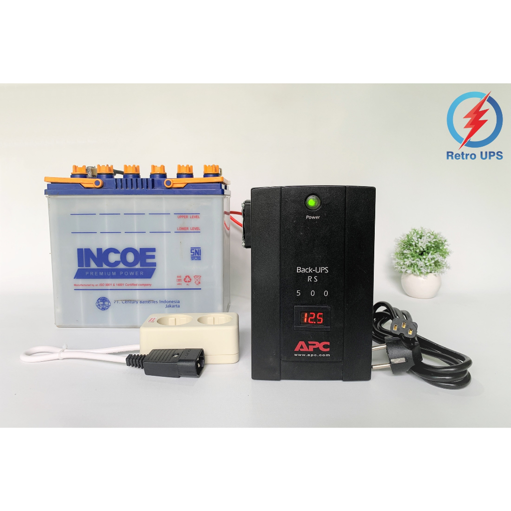 Jual UPS Modif Aki Luar Power Inverter Otomatis APC RS500 Long Backup