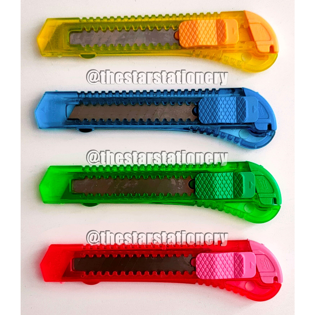 Jual (1 Biji) Cutter Renteng Vanco 130 Besar Transparant / Cutter ...