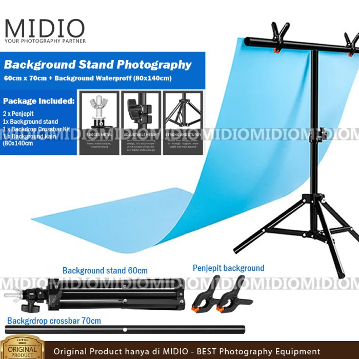 Jual Paket Background Stand 60x70 Plus Background Konten Uk 80x140 cm ...