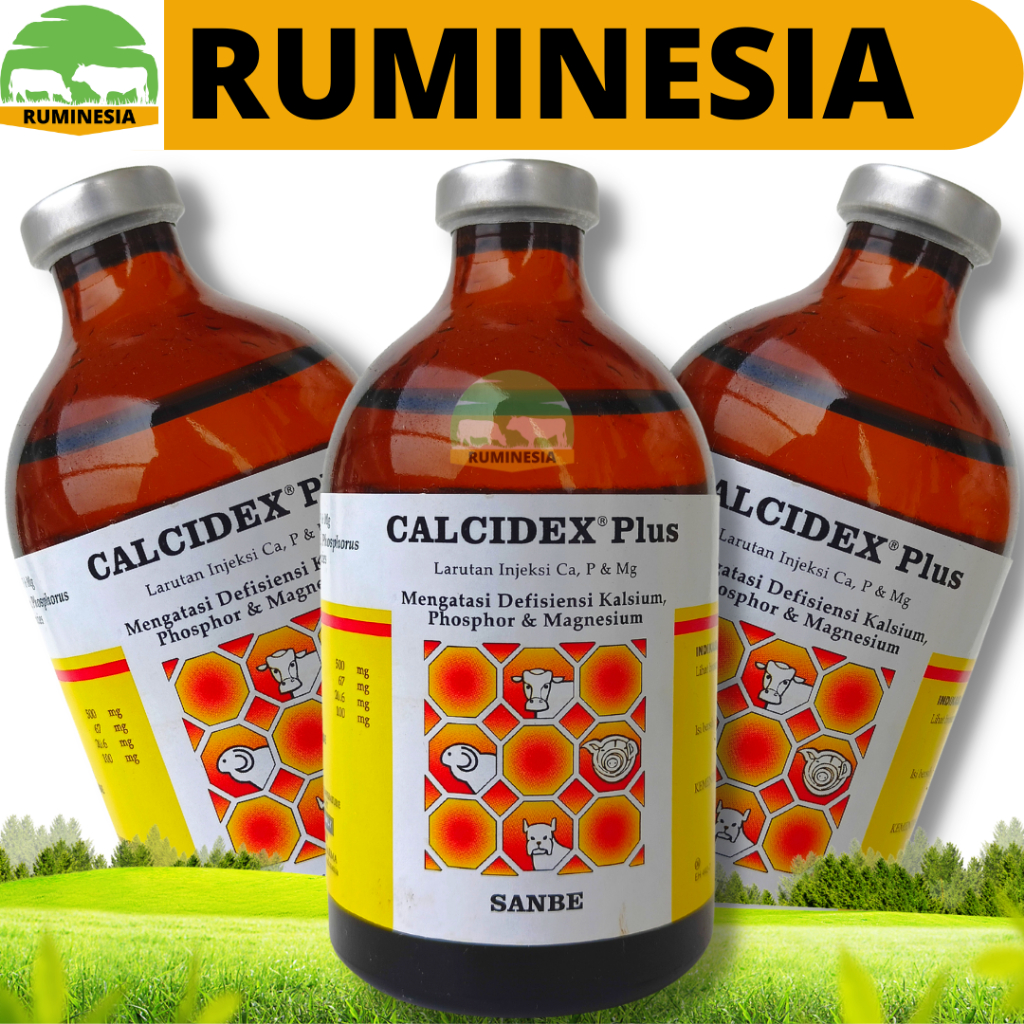 Jual CALCIDEX PLUS 100 ml - Obat Sapi Kambing Lumpuh Injeksi Ampuh ...
