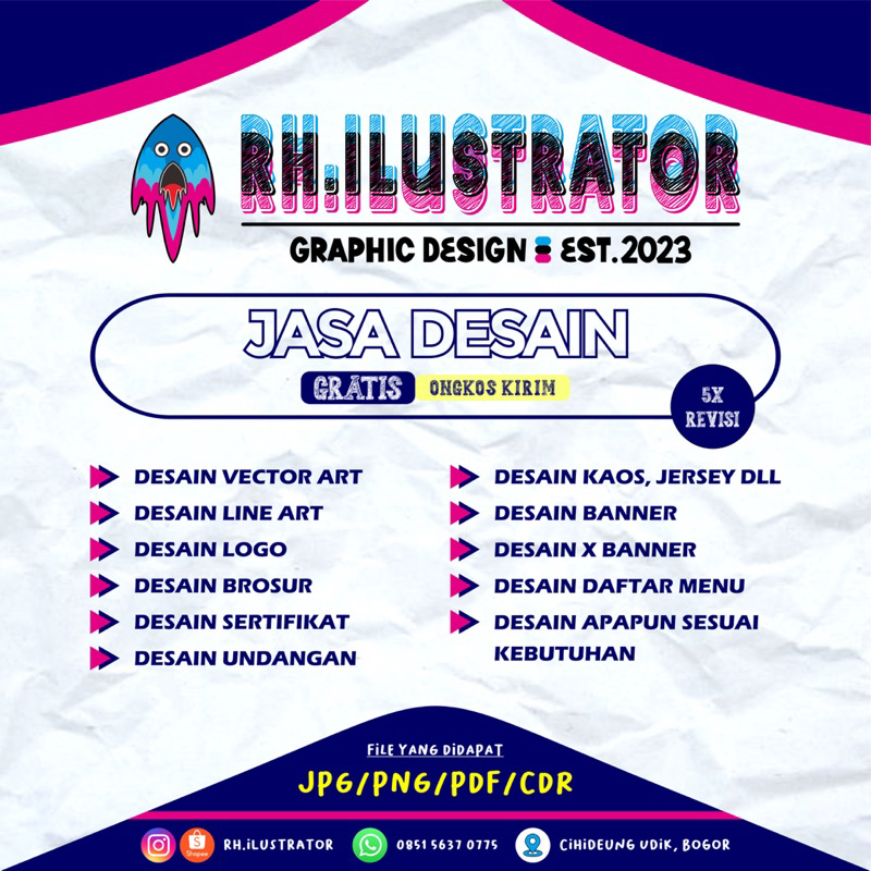 Jual JASA DESAIN GRAFIS, DESAIN LOGO, VECTOR, LINE ART, BANNER, SPANDUK ...