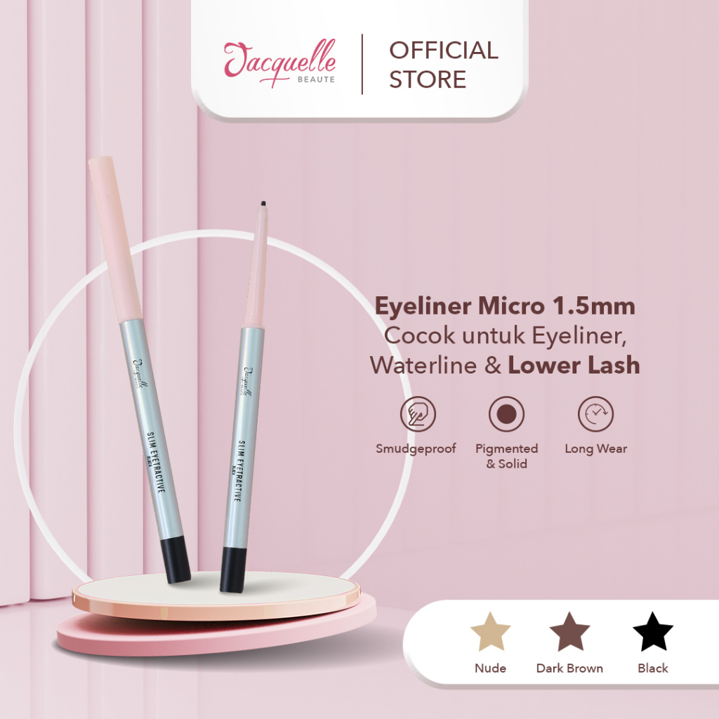Jual Jacquelle Slim Eyetractive Pigmented & Waterproof Eyeliner Pencil Shopee Indonesia