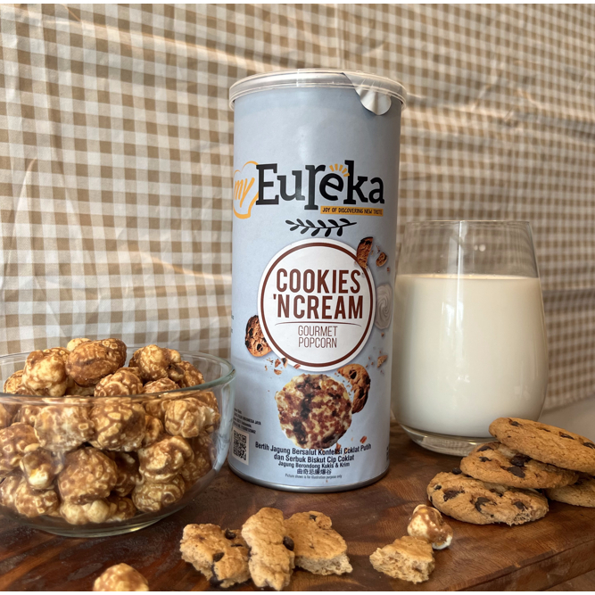 Jual Eureka Popcorn Cookies and Cream Cans 70g | Shopee Indonesia