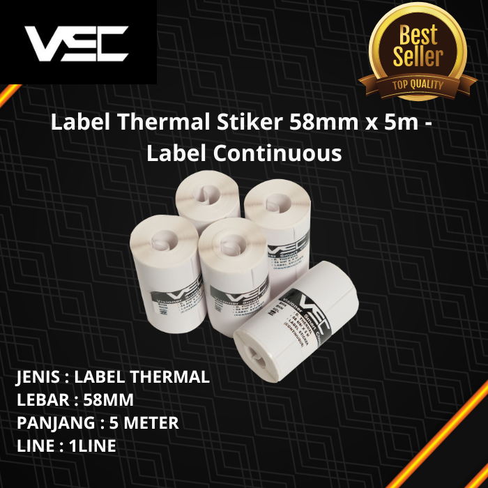 Jual Label Thermal Sticker Mmx M Label Continuous Shopee Indonesia