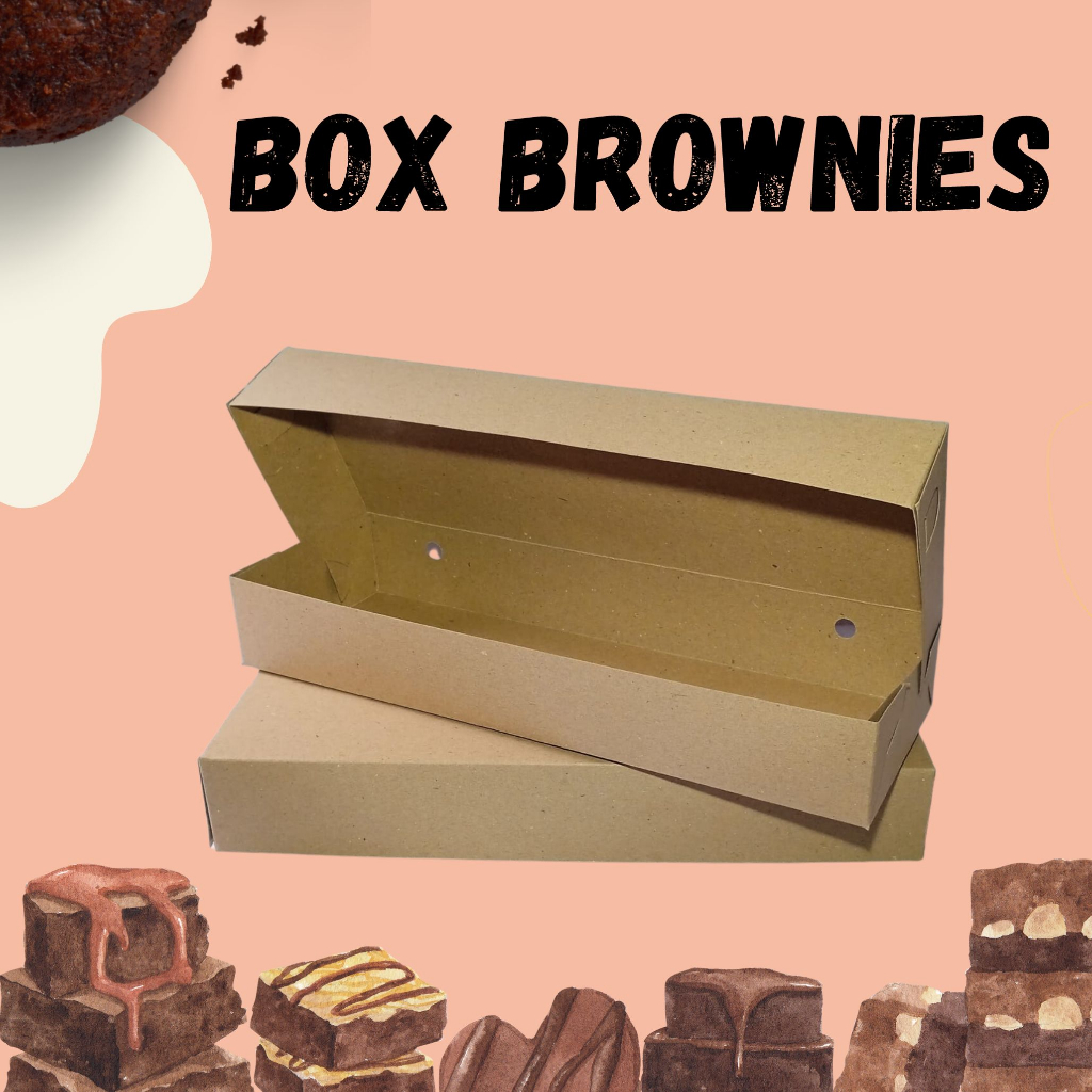 Jual Box Brownies Dus Brownies Kemasan Brownies Laminasi Food Grade 30x10x45 Shopee Indonesia 9208