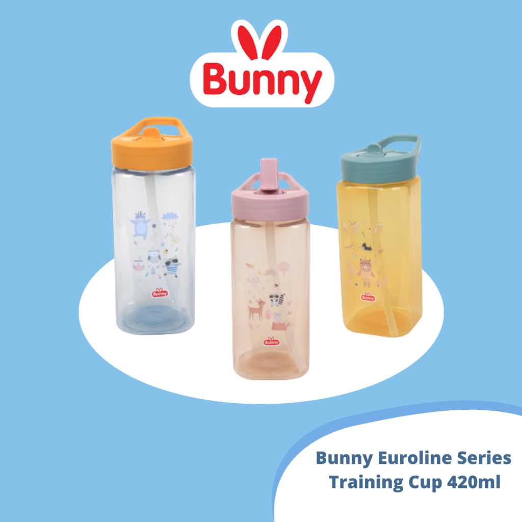 Jual Bunny Euroline Series Training Cup With Straw Botol Minum Bayi