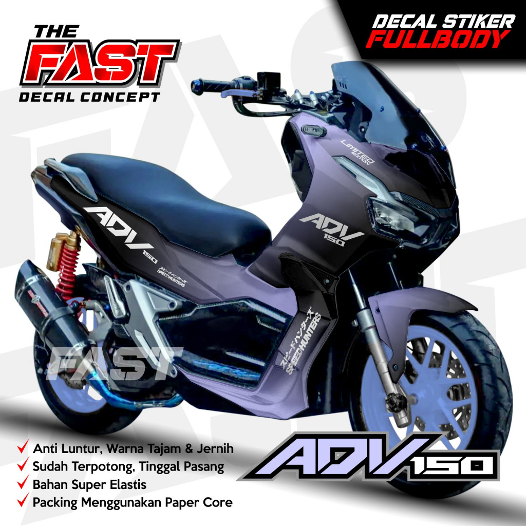 Jual TERBARU Decal ADV150 Fullbody Bunglon Variasi Sticker Striping ...